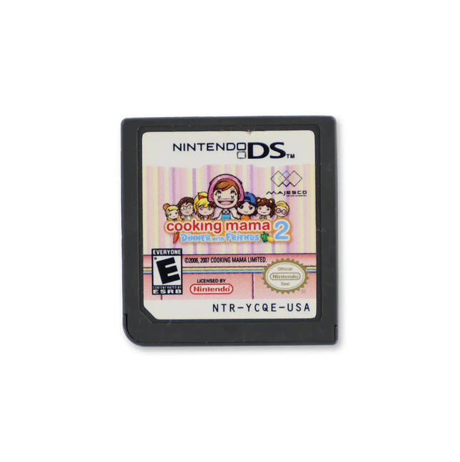 Cooking Mama 2 Dinner With Friends for Nintendo DS - Cartridge front with label - Game only.