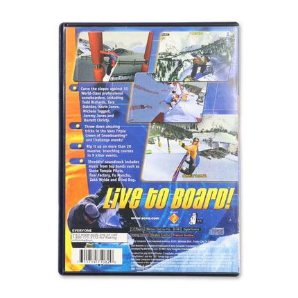 Cool Boarders 2001 for Sony PlayStation 2 - Case back cover - Product gallery.