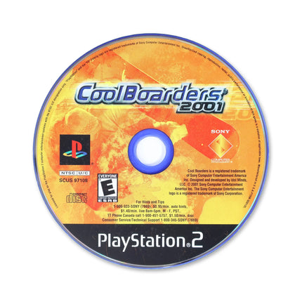 Cool Boarders 2001 for Sony PlayStation 2 - Disc front with label - Game only.