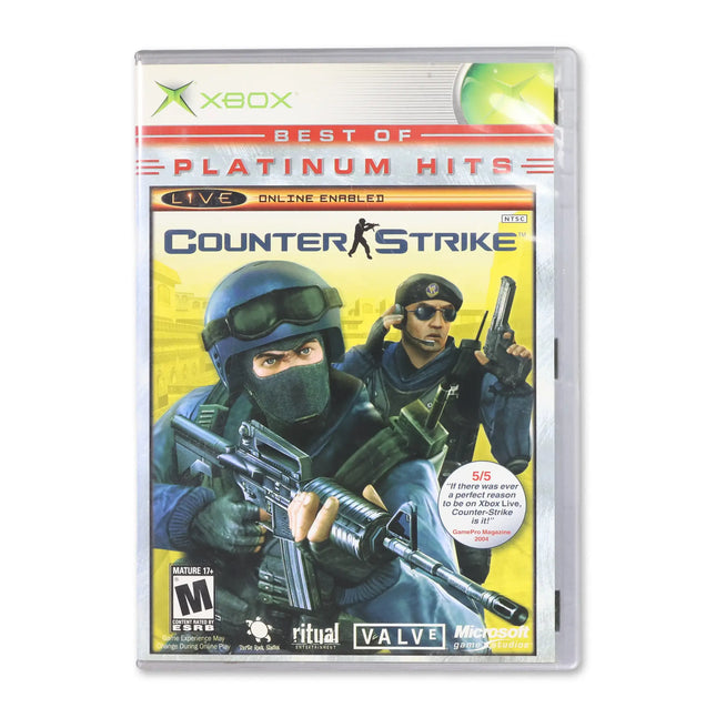 Counter Strike [Platinum Hits] for Microsoft Xbox - Case front cover - Complete in box or case and game.