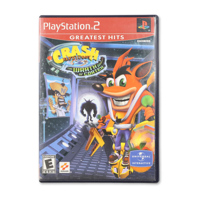 Crash Bandicoot The Wrath of Cortex [Greatest Hits] for Sony PlayStation 2 - Case front cover - Complete in box or case and game.