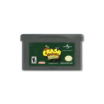Crash Bandicoot the Huge Adventure for Nintendo Game Boy Advance - Cartridge front with label - Game only.