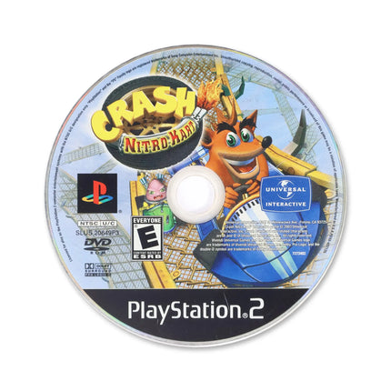 Crash Nitro Kart for Sony PlayStation 2 - Disc front with label - Game only.