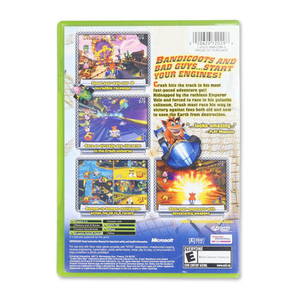 Crash Nitro Kart for Microsoft Xbox - Case back cover - Product gallery.