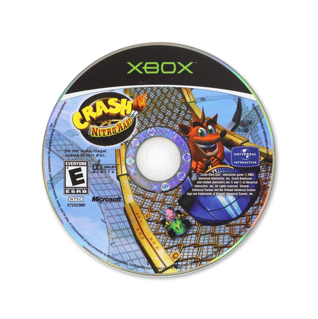 Crash Nitro Kart for Microsoft Xbox - Disc front with label - Game only.