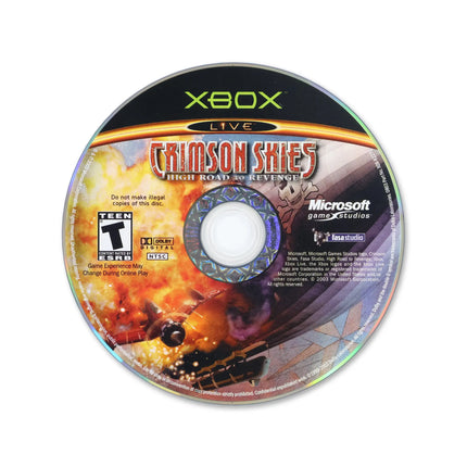 Crimson Skies for Microsoft Xbox - Disc front with label - Game only.