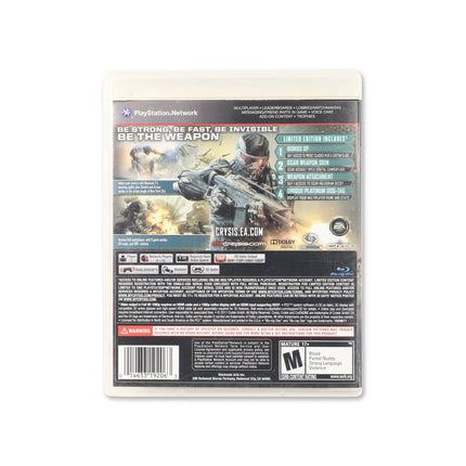 Crysis 2 [Limited Edition] for PlayStation 3 - Box back - Product gallery.