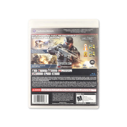 Crysis 2 for PlayStation 3 - Box back - Product gallery.