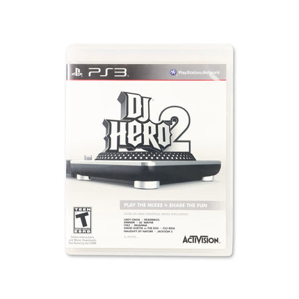 DJ Hero 2 for PlayStation 3 - Box front - Complete in box or box and game.