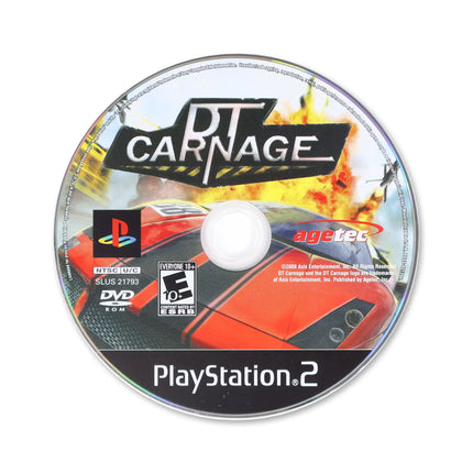 DT Carnage for Sony PlayStation 2 - Disc front with label - Game only.