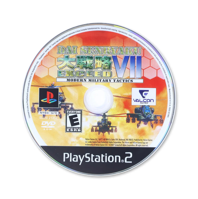 Dai Senryaku VII Modern Military Tactics for Sony PlayStation 2 - Disc front with label - Game only.