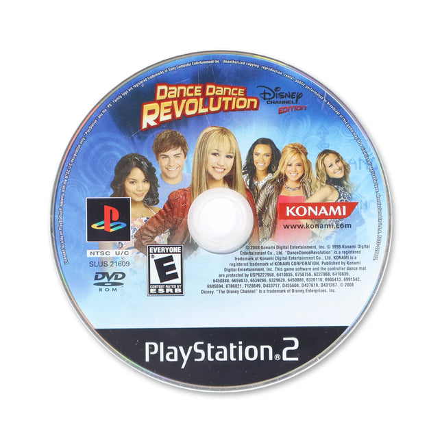 Dance Dance Revolution Disney Channel for Sony PlayStation 2 - Disc front with label - Game only.