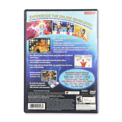 Dance Dance Revolution Extreme 2 for Sony PlayStation 2 - Case back cover - Product gallery.