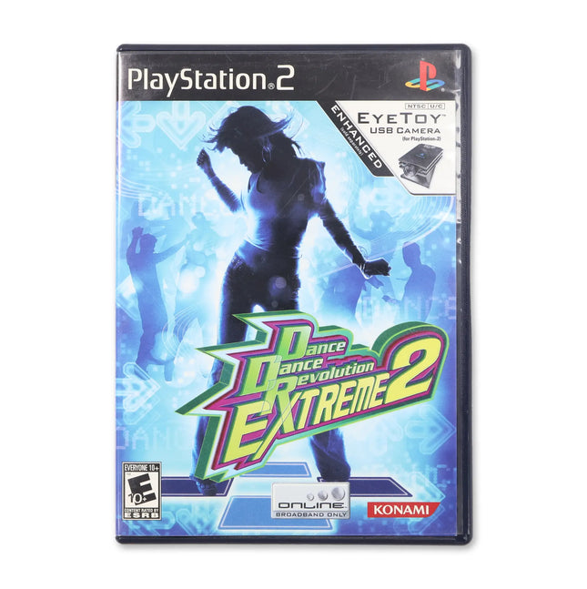 Dance Dance Revolution Extreme 2 for Sony PlayStation 2 - Case front cover - Complete in box or case and game.