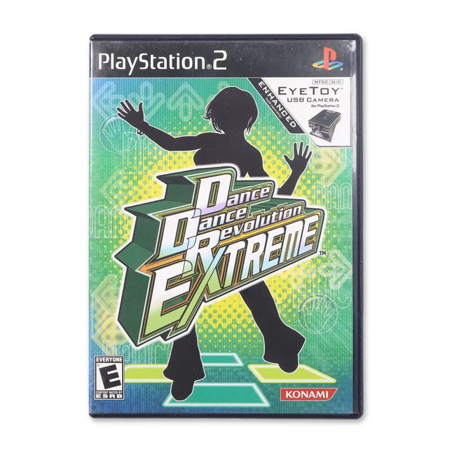 Dance Dance Revolution Extreme for Sony PlayStation 2 - Case front cover - Complete in box or case and game.
