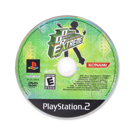 Dance Dance Revolution Extreme for Sony PlayStation 2 - Disc front with label - Game only.