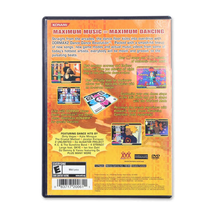 Dance Dance Revolution Max 2 for Sony PlayStation 2 - Case back cover - Product gallery.