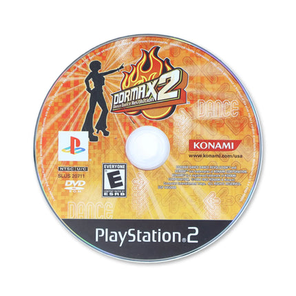 Dance Dance Revolution Max 2 for Sony PlayStation 2 - Disc front with label - Game only.
