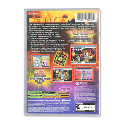 Dance Dance Revolution Ultramix [Platinum Hits] for Microsoft Xbox - Case back cover - Product gallery.
