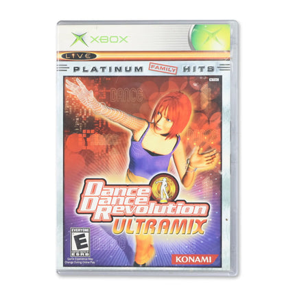Dance Dance Revolution Ultramix [Platinum Hits] for Microsoft Xbox - Case front cover - Complete in box or case and game.