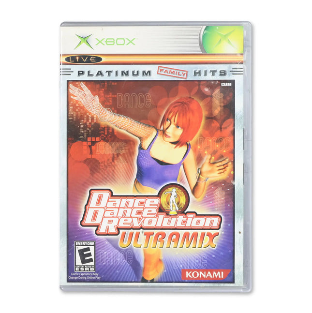 Dance Dance Revolution Ultramix [Platinum Hits] for Microsoft Xbox - Case front cover - Complete in box or case and game.