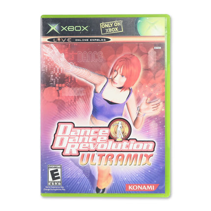 Dance Dance Revolution Ultramix for Microsoft Xbox - Case front cover - Complete in box or case and game.