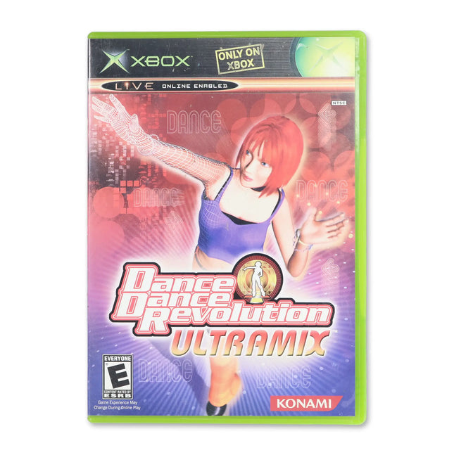 Dance Dance Revolution Ultramix for Microsoft Xbox - Case front cover - Complete in box or case and game.