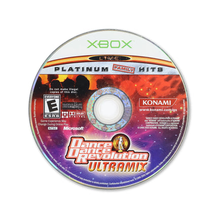 Dance Dance Revolution Ultramix for Microsoft Xbox - Disc front with label - Game only.