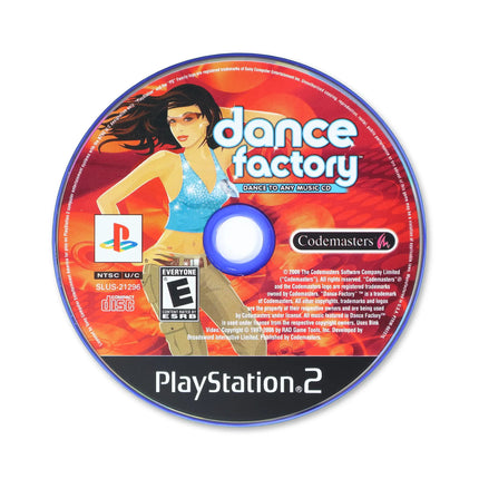 Dance Factory for Sony PlayStation 2 - Disc front with label - Game only.