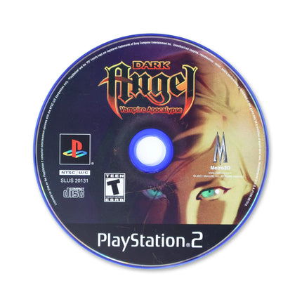 Dark Angel Vampire Apocalypse for Sony PlayStation 2 - Disc front with label - Game only.
