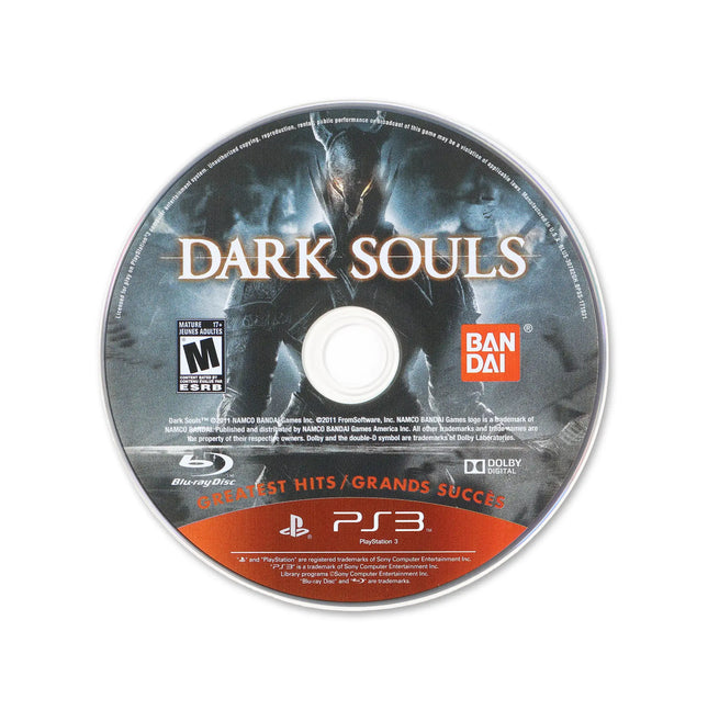 Dark Souls [Greatest Hits] for PlayStation 3 - Cartridge front with label - Game only.