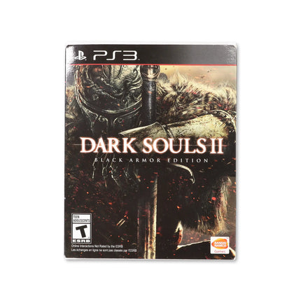 Dark Souls II [Black Armor Edition] for PlayStation 3 - Box front - Complete in box or box and game.