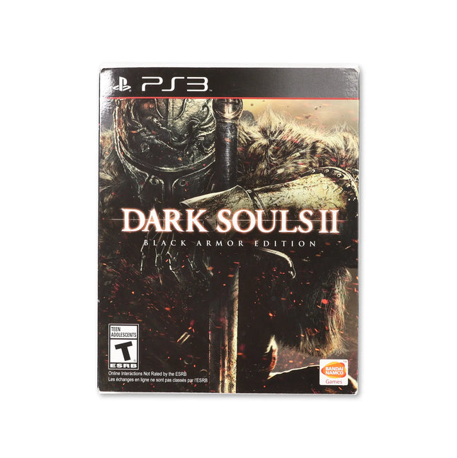 Dark Souls II [Black Armor Edition] for PlayStation 3 - Box front - Complete in box or box and game.
