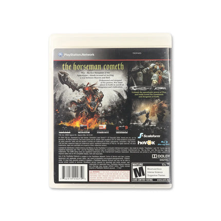 Darksiders for PlayStation 3 - Box back - Product gallery.