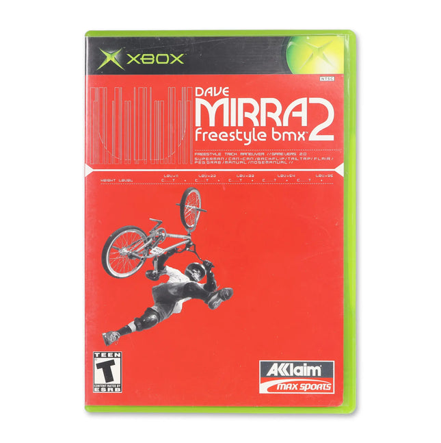 Dave Mirra Freestyle BMX 2 for Microsoft Xbox - Case front cover - Complete in box or case and game.