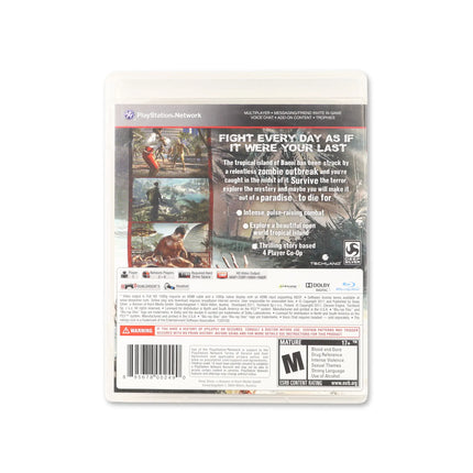 Dead Island for PlayStation 3 - Box back - Product gallery.