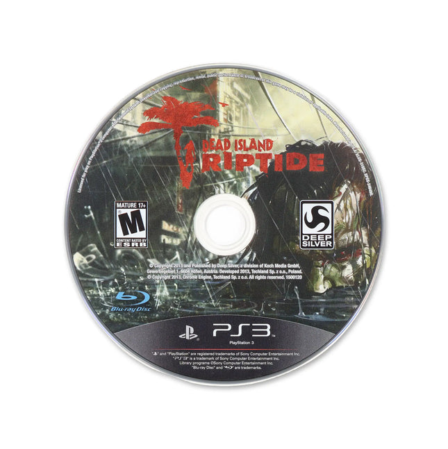 Dead Island Riptide for PlayStation 3 - Cartridge front with label - Game only.