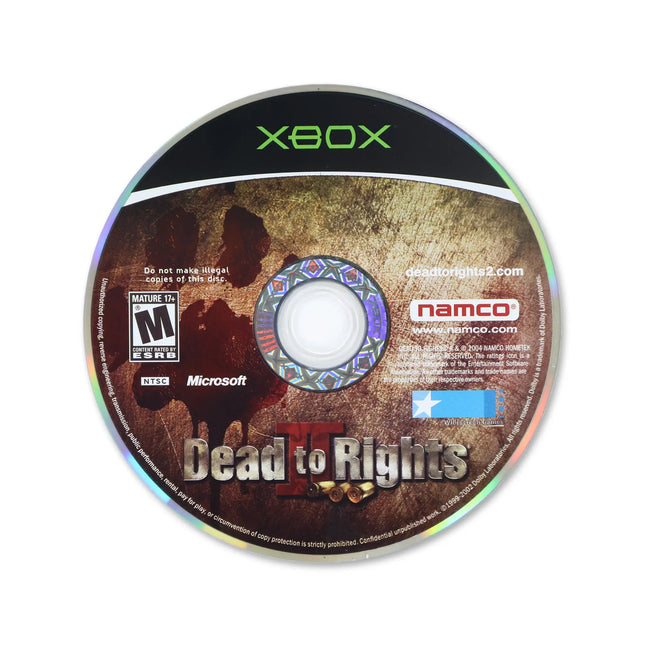 Dead to Rights 2 for Microsoft Xbox - Disc front with label - Game only.