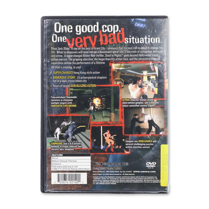 Dead to Rights for Sony PlayStation 2 - Case back cover - Product gallery.