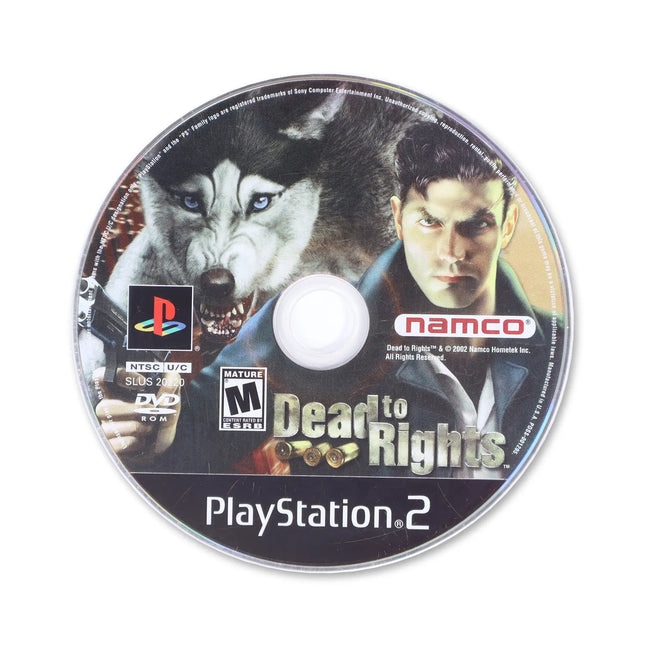 Dead to Rights for Sony PlayStation 2 - Disc front with label - Game only.