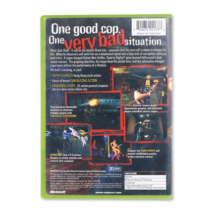 Dead to Rights for Microsoft Xbox - Case back cover - Product gallery.