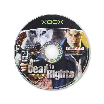 Dead to Rights for Microsoft Xbox - Disc front with label - Game only.