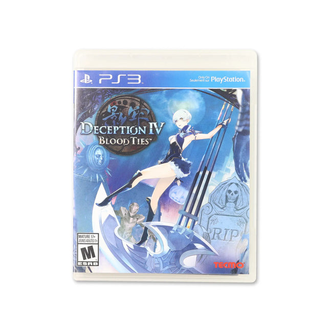 Deception IV: Blood Ties for PlayStation 3 - Box front - Complete in box or box and game.