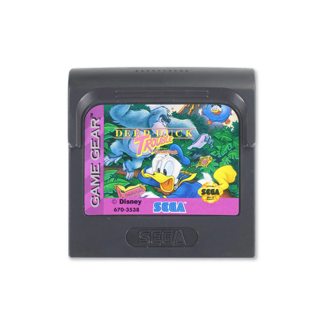 Deep Duck Trouble for gg - Cartridge front with label - Game only.