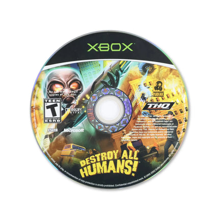 Destroy All Humans for Microsoft Xbox - Disc front with label - Game only.