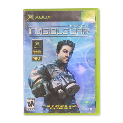 Deus Ex Invisible War for Microsoft Xbox - Case front cover - Complete in box or case and game.