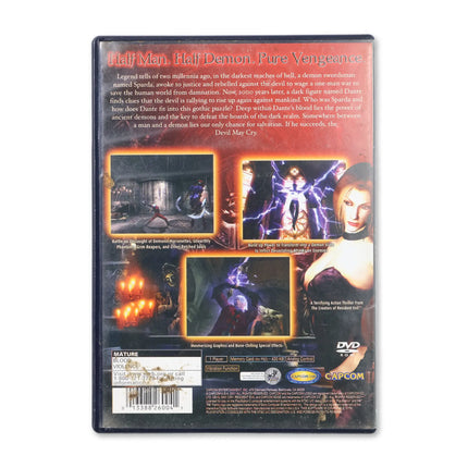 Devil May Cry for Sony PlayStation 2 - Case back cover - Product gallery.