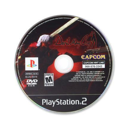 Devil May Cry for Sony PlayStation 2 - Disc front with label - Game only.