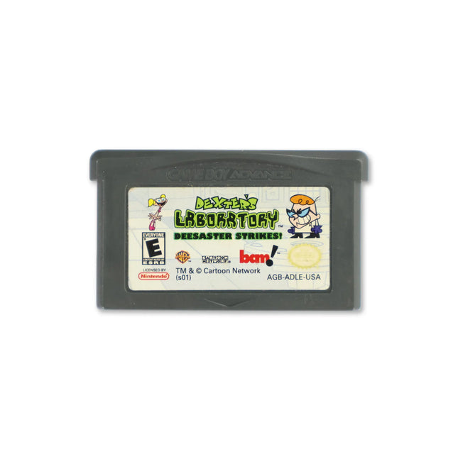 Dexter's Laboratory Deesaster Strikes for Nintendo Game Boy Advance - Cartridge front with label - Game only.