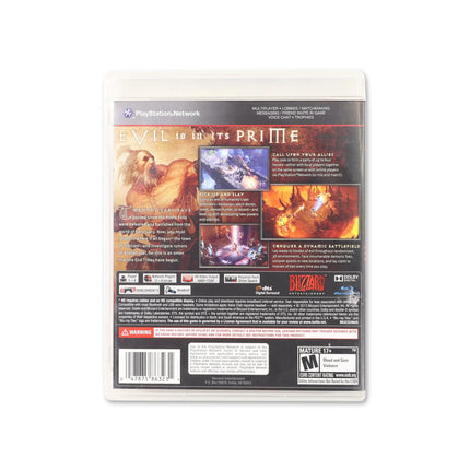 Diablo III for PlayStation 3 - Box back - Product gallery.